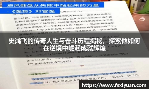史鸿飞的传奇人生与奋斗历程揭秘，探索他如何在逆境中崛起成就辉煌