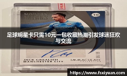 足球明星卡只需10元一包收藏热潮引发球迷狂欢与交流